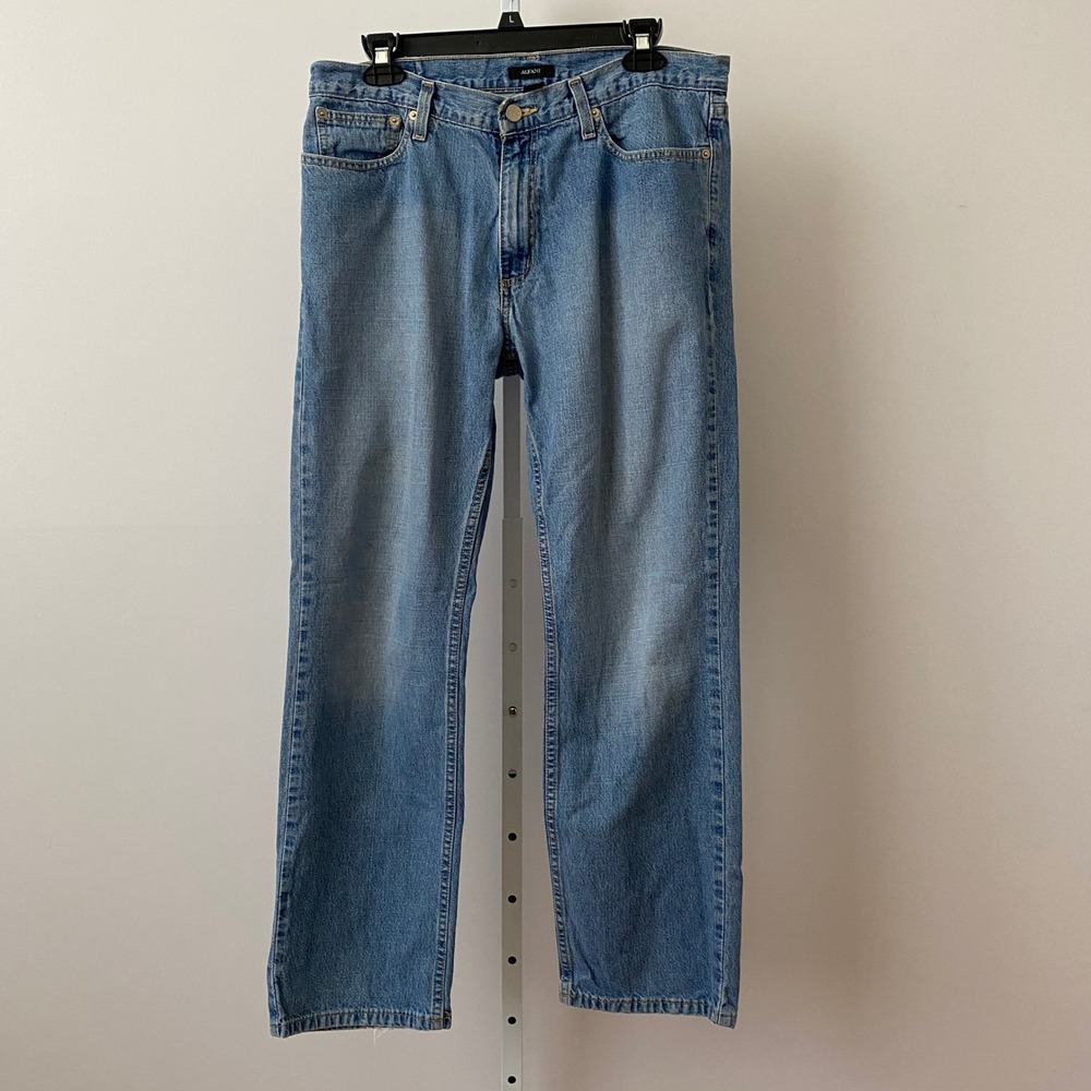 Alfani Cotton Rugged Outdoors Hiking Granola Workwear Denim Jeans 32x30 Blue